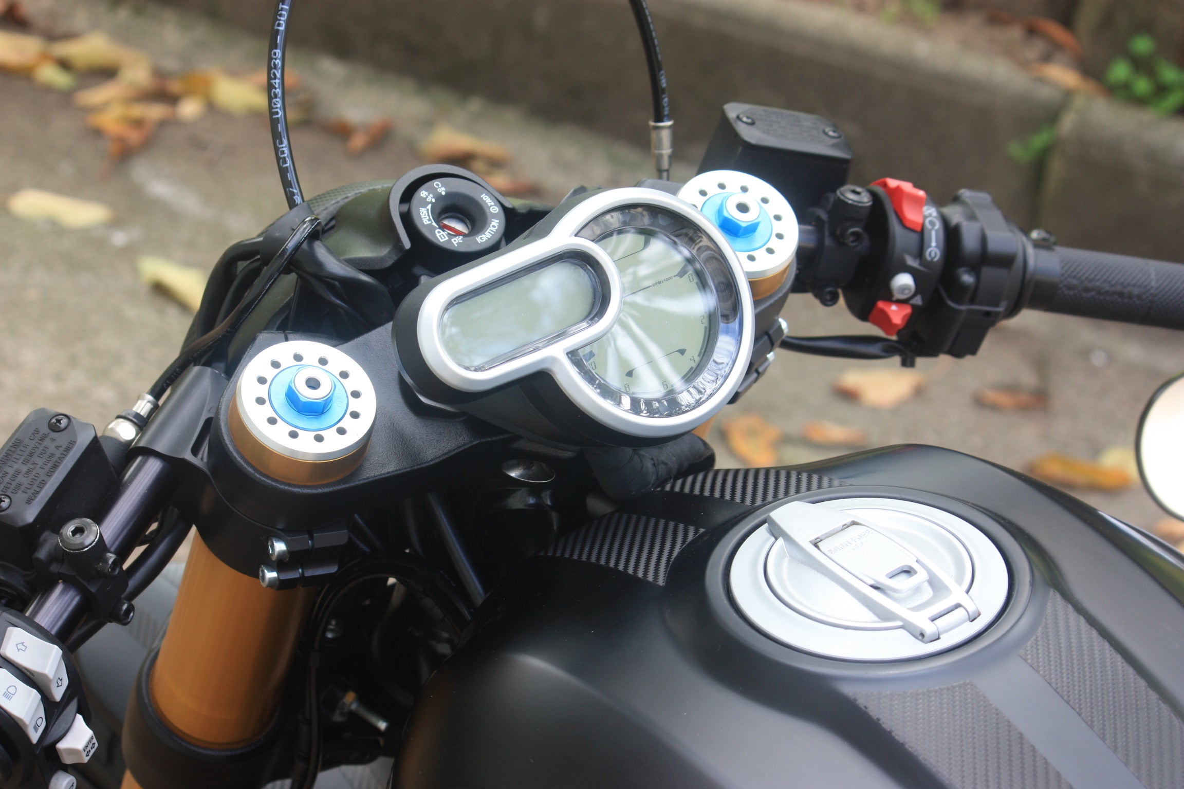 Ducati Gauge Relocation Mount