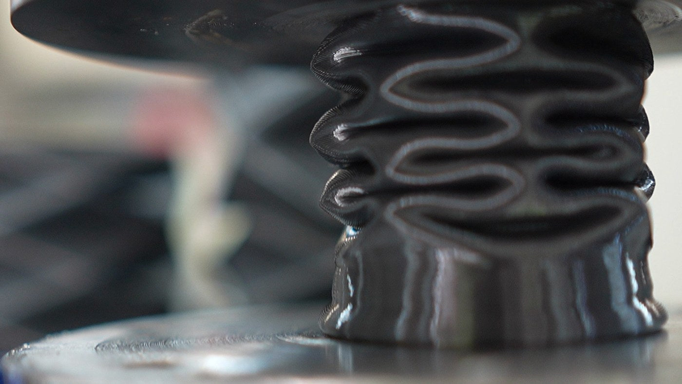 MK3 bump stop under full compression on the Perry Parts suspension dyno.