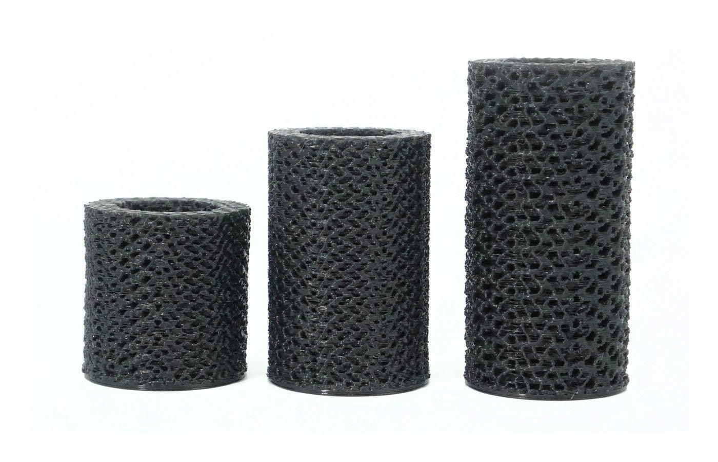 Swappable open-cell stiffness inserts.